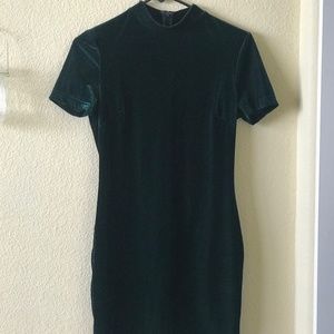 Velvet Green Dress